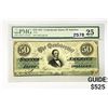 Image 1 : 1861 $50 Confed. States of America Note PMG 25 VF