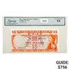 1974 Fiji $5 ND Banknote Currency Legacy 64