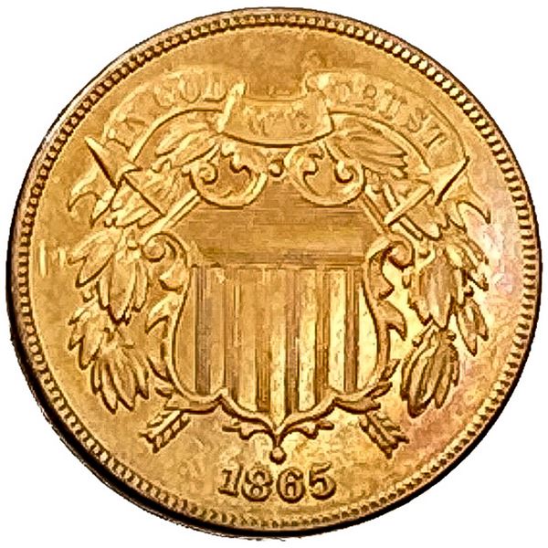 1865 RD Two Cent Piece MS