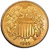 Image 1 : 1865 RD Two Cent Piece MS