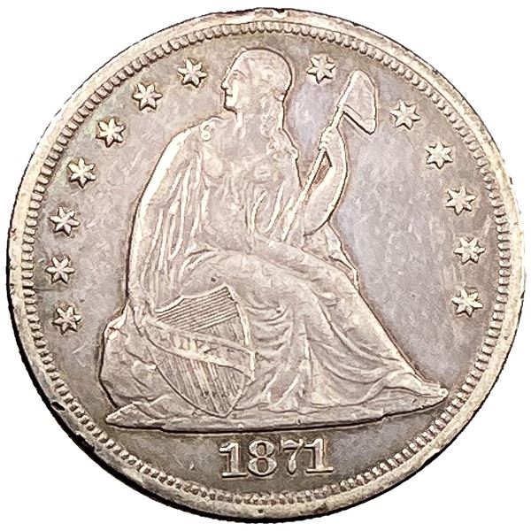 1871 Seated Liberty Dollar XF