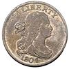 Image 1 : 1804 Spiked Chin Draped Bust Half Cent Fine
