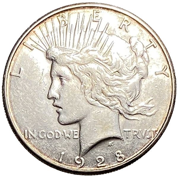 1928-S Silver Peace Dollar AU