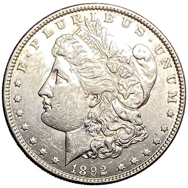 1892 Morgan Silver Dollar AU+