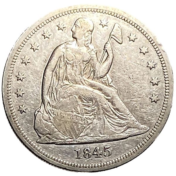 1845 Seated Liberty Dollar VF