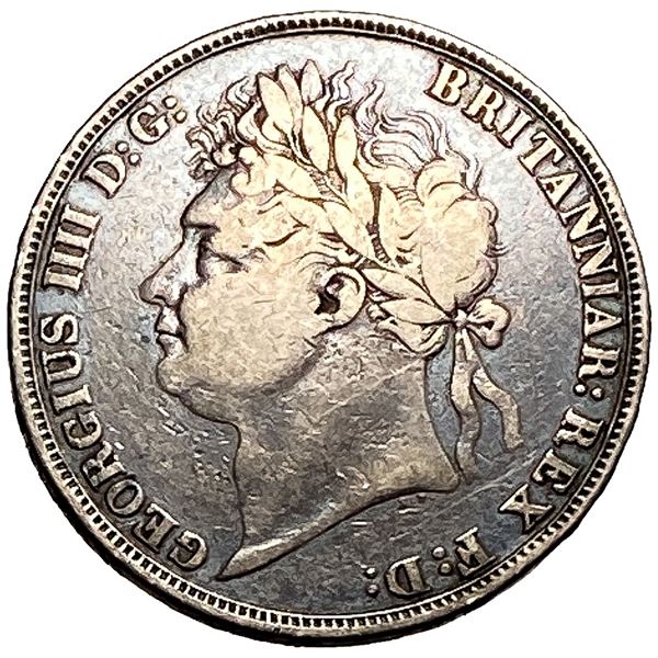 1821 Great Britain Silver Crown Fine