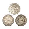 Image 1 : 1883-1891-CC KEY Date Morgan Silver Dollar Lot [3 Coins] Avg Circ