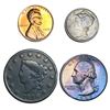 Image 1 : 1818-1955 US Type Coin Lot [4 Coins]