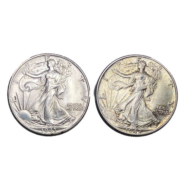 1942-1943 Walking Liberty Half Dollar MS