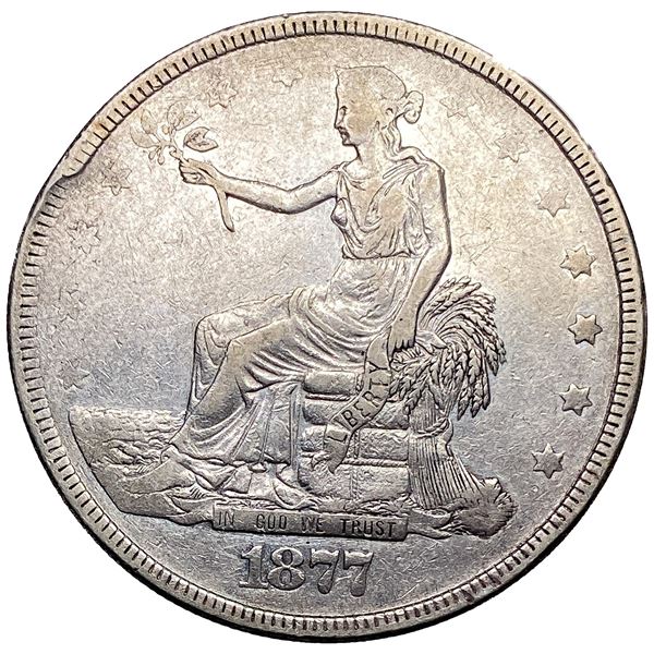 1877 Silver Trade Dollar Fine