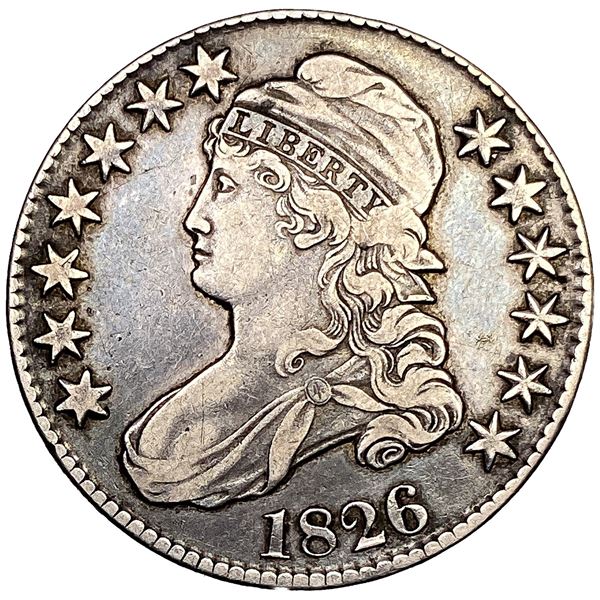1826 Capped Bust Half Dollar VF