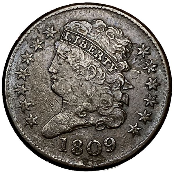 1809 Classic Head Half Cent VF