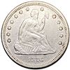 Image 1 : 1876 Seated Liberty Quarter XF