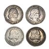 Image 1 : [4] 1893 Columbian Expo Half Dollars Lot [4 Coins]