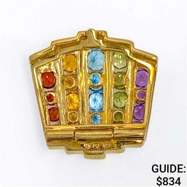 10K yg Birth Stone Pendant