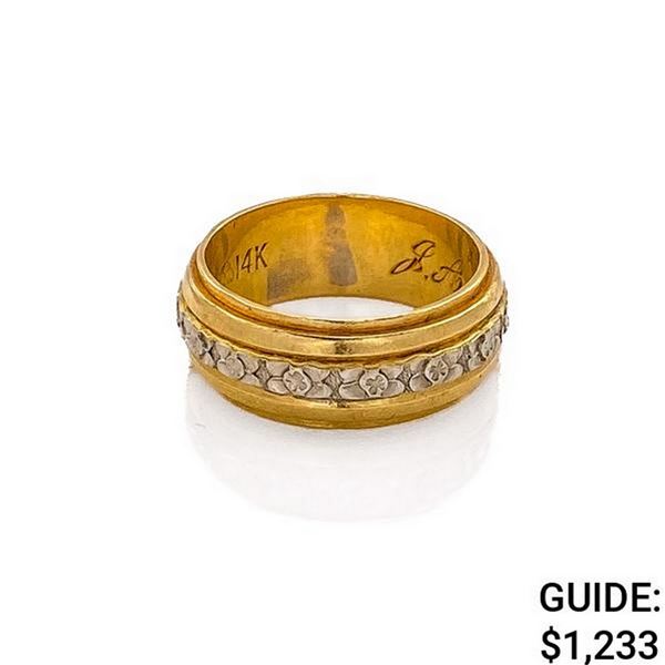 14k Yellow Gold Fashion Ring-Size 7 (8.1 grams)