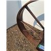 Image 3 : ** Antique Metal Wagon Wheel - 27" x 11" - CANNOT SHIP