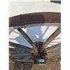 Image 4 : ** Antique Wood & Metal Wagon Wheel - 51" x 12" - CANNOT SHIP