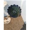 Image 2 : ** (3) Garden Decor: Sunflower Bird Bath (17" x 29") Sunflower Garden Stake, Wind Flower Decor
