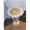 Image 4 : ** (3) Garden Decor: Sunflower Bird Bath (17" x 29") Sunflower Garden Stake, Wind Flower Decor