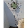 Image 5 : ** (3) Garden Decor: Sunflower Bird Bath (17" x 29") Sunflower Garden Stake, Wind Flower Decor