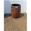Image 1 : ** Vintage Wooden Whiskey Barrel - Some Wear - 18" x 21" - CANNOT SHIP