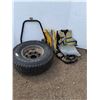 Image 1 : ** Duraturn 285/75 R16 Tire & (2) Life Jackets (Some Wear) Tarp, Tool Carrying Case & Trailer Hitch