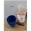 Image 1 : **5 Gallon Pail w/ Bag Of Expanded Clay Pebbles, Cannot Ship