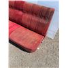 Image 2 : ** Red Truck Seat - 59"Long x 26"Deep x 29"Tall & (4) Seatbelts - CANNOT SHIP