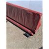 Image 5 : ** Red Truck Seat - 59"Long x 26"Deep x 29"Tall & (4) Seatbelts - CANNOT SHIP