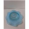 Image 3 : Fenton Opalescent Blue Ombre Hobnail Centerpiece Bowl - 10'' x 3.5''