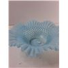 Image 4 : Fenton Opalescent Blue Ombre Hobnail Centerpiece Bowl - 10'' x 3.5''