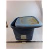 Image 1 : (2) Type A Storage Bins with Lids - 23" x 19" x 13" - Pickup Only