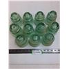 Image 1 : (11) Vintage Glass Dominion Insulators