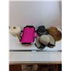 Image 1 : (3) Hats (2-Women's Sun, 1-Men's Med), Collapsible Picnic Basket, Westbend Steel Cooking Pot