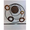 Image 1 : Metal Wall Art - 21" Diam  -  PICK UP
