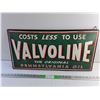 Image 1 : Valvoline Oil Wall Sign 26" x 14"