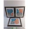 Image 1 : (3) Framed Wall Art Prints 16" x 13"