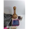 Image 5 : Drapes, Bathroom Mat, Various Toys, Liquor Decanter, Flask and Misc