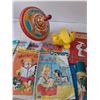Image 3 : Archie Comic Books, Children's Books, Tin Toy Top,Glass Airplane