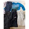Image 2 : Miscellaneous Clothing Lot- Toddler Onesies, Boy's Champion & Fila Sweatpants- 7/8, Misc.