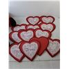 Image 2 : Valentine's Lot- Stuffed Dog 27" Long & Hearts Decor