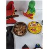Image 6 : Angel Sculpture, Bag, Painted Figurines, Pennies, Misc