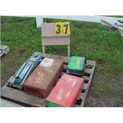 FLOOR JACK/DRILL BITS/SANDER/MILWAUKEE DRILL