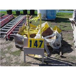PALLET OF MARKER POLES & LADDER RACK
