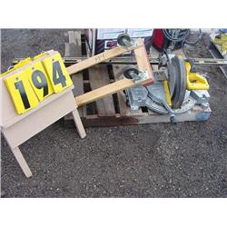 PALLET W/SAW & MISC