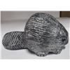 Image 1 : COLLECTABLE:  SITTING BEAVER SOAP STONE ORNAMENT
