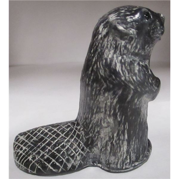 COLLECTABLE:  STANDING BEAVER SOAP STONE ORNAMENT