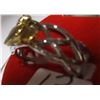 Image 3 : SINGLE GOLD TONE DOUBLE TOP RING (SIZE 6.5)