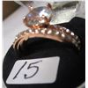 Image 1 : GOLDTONE WEDDING & ENGAGEMENT RING SET (SIZE 8.5)